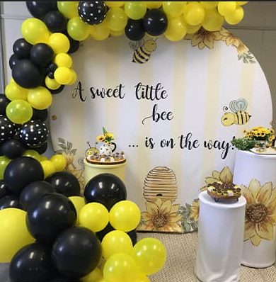Lisbon Round 6.5ft Backdrop with 3 Cake Stands - Image 3
