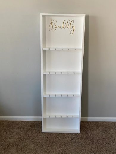 Champagne Wall With Stand - Holds 20 Champagne Glasses - Image 3