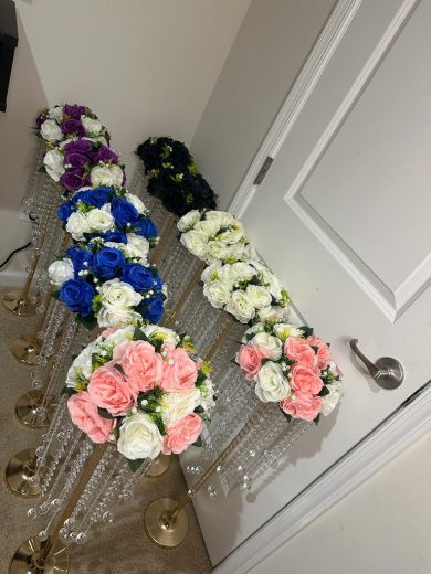 29.5 inches Gold Flower Stand - Centerpieces for Events - Image 3